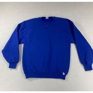 Russell Athletic Pullover Crewneck Men Blue Sweatshirt‎ Sweater  Medium
